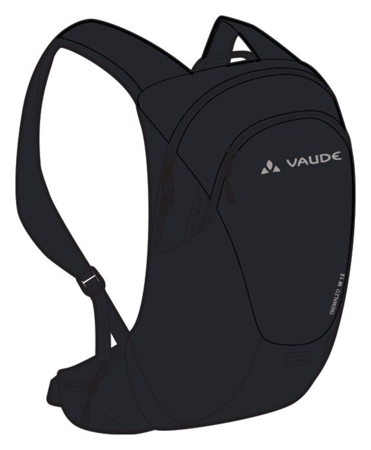 VAUDE Tremalzo 12 Rugzak Dames zwart