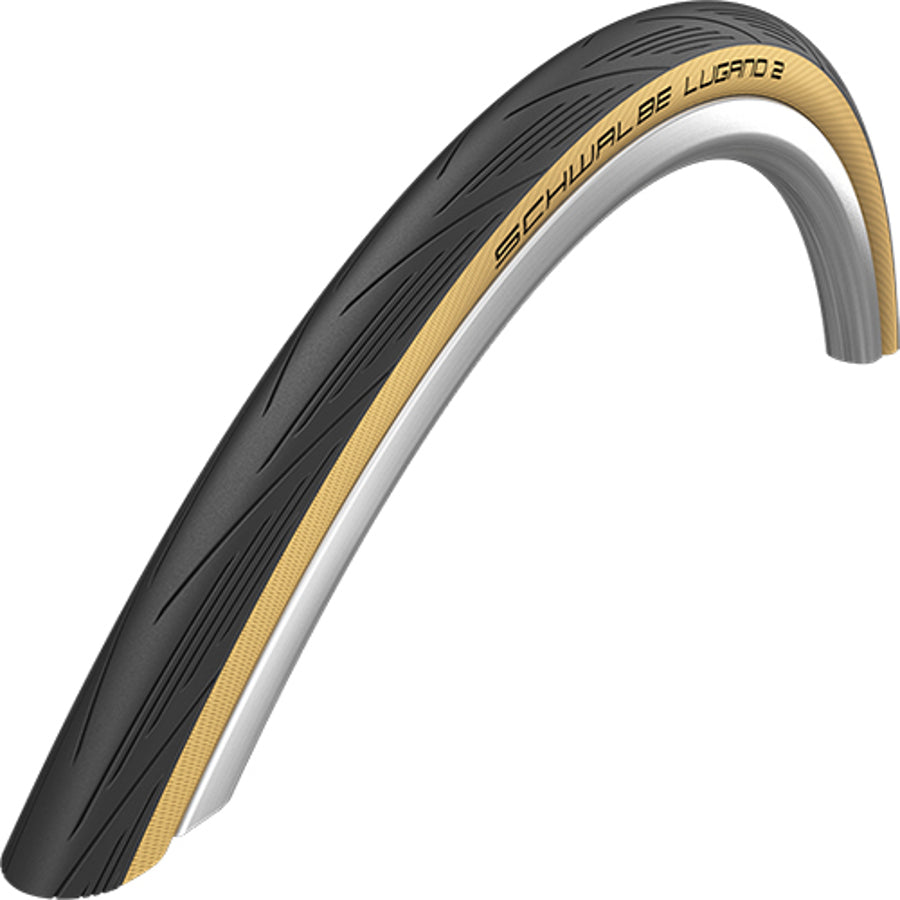 Schwalbe Lugano 2 K-Guard Draadband 700x25C Classic-Skin zwart