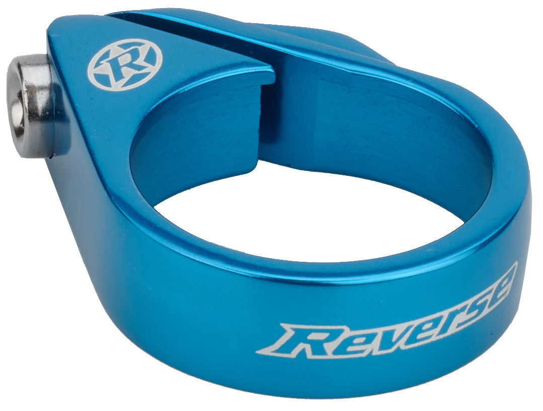 Reverse Bolt zadelklem Ø34,9mm blauw