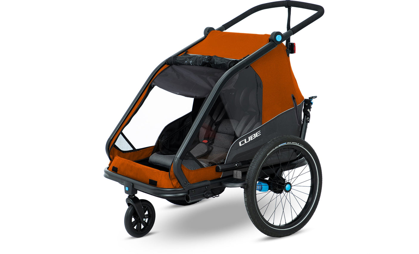 CUBE Kinderfietsaanhanger Double CMPT X Actionteam