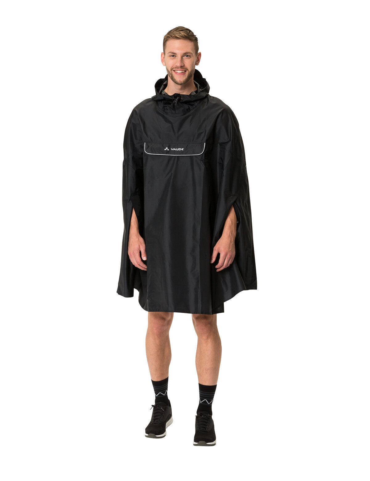 VAUDE Valdipino Poncho zwart uni