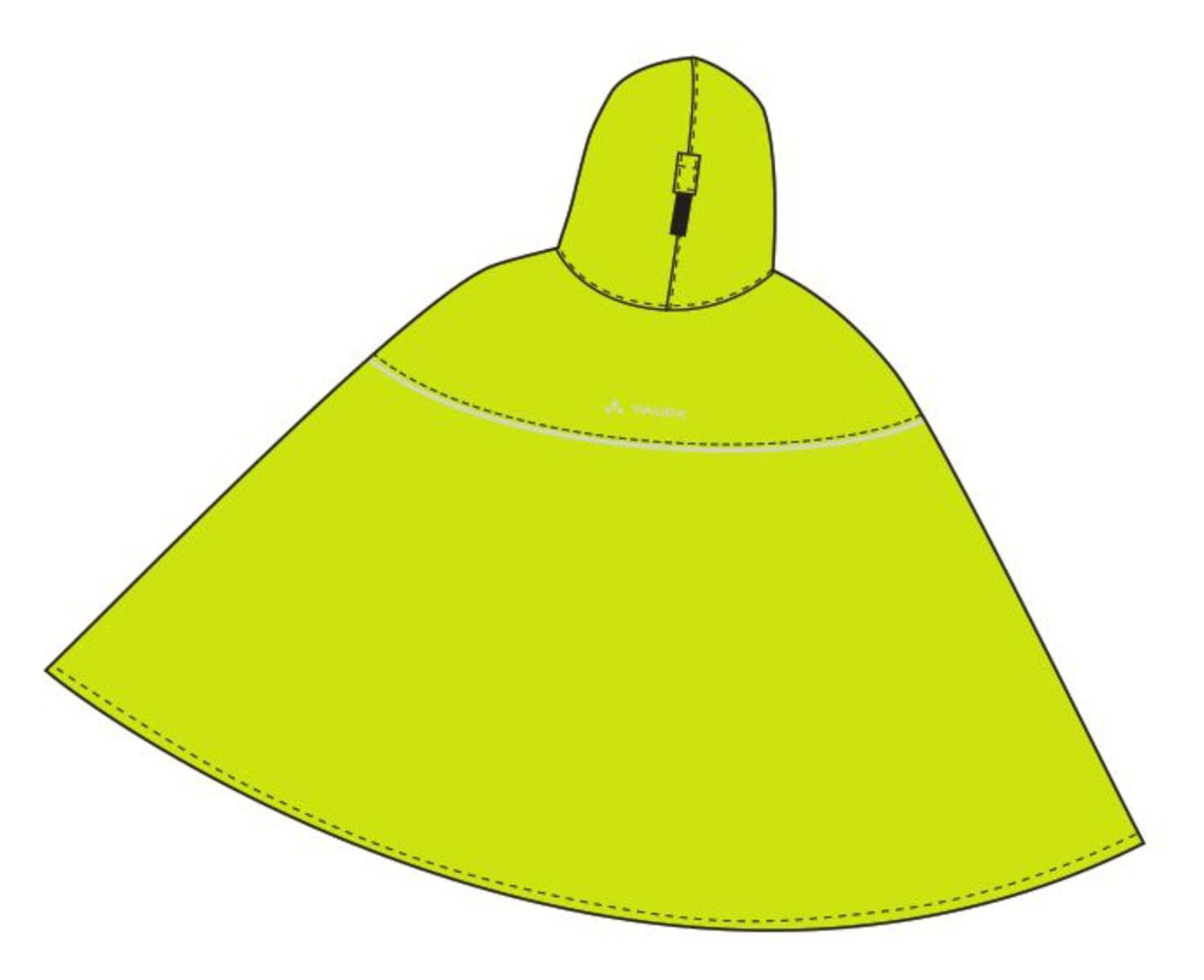 VAUDE Kids Grody Poncho geel