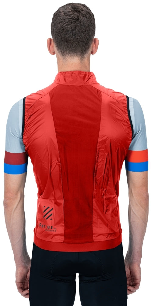 CUBE TEAMLINE windvest rood