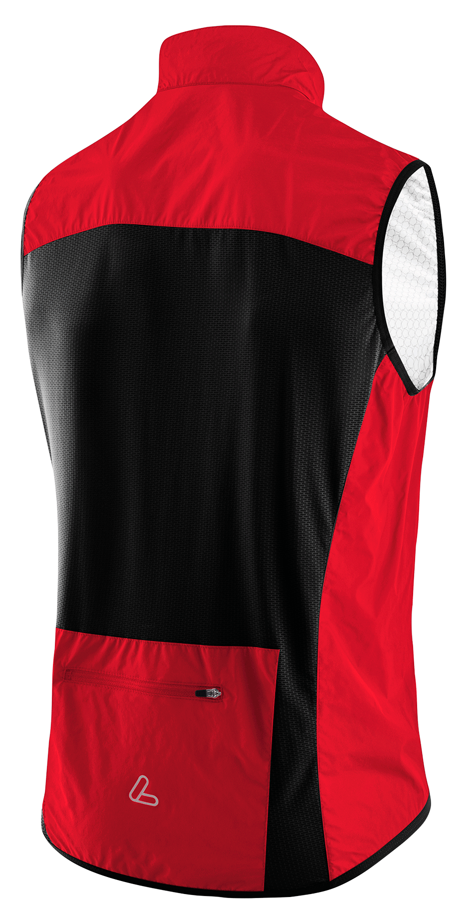 Löffler M Fiets Bodywarmer Cf Wpm Zak Rood
