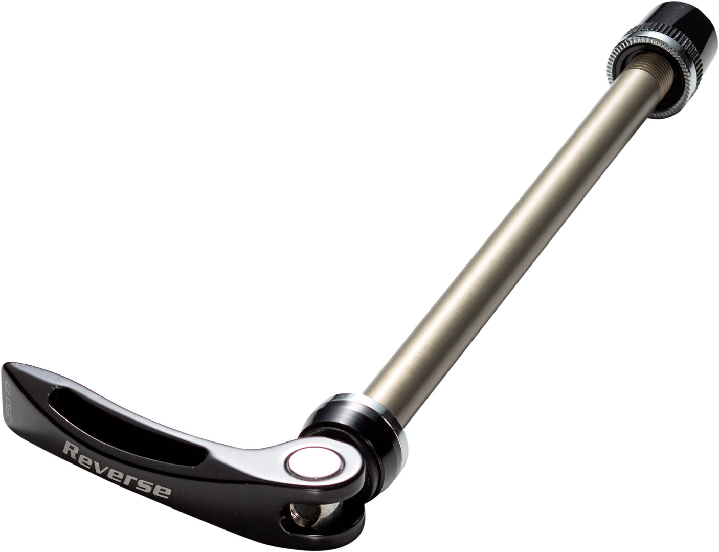 Reverse QR10 snelspanners steekas achterwiel voor 135mm naaf aluminium zwart