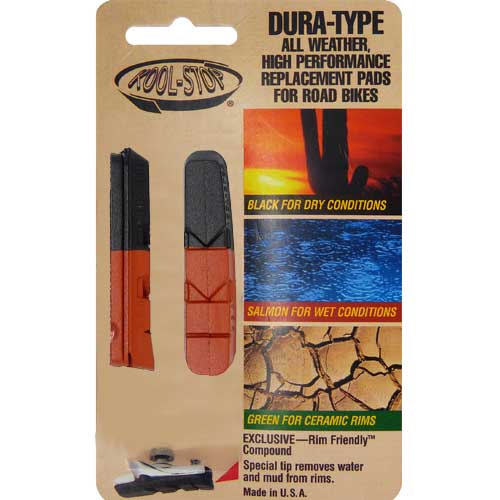 Kool Stop Dura Type Dual Compound remblokken zwart/rood