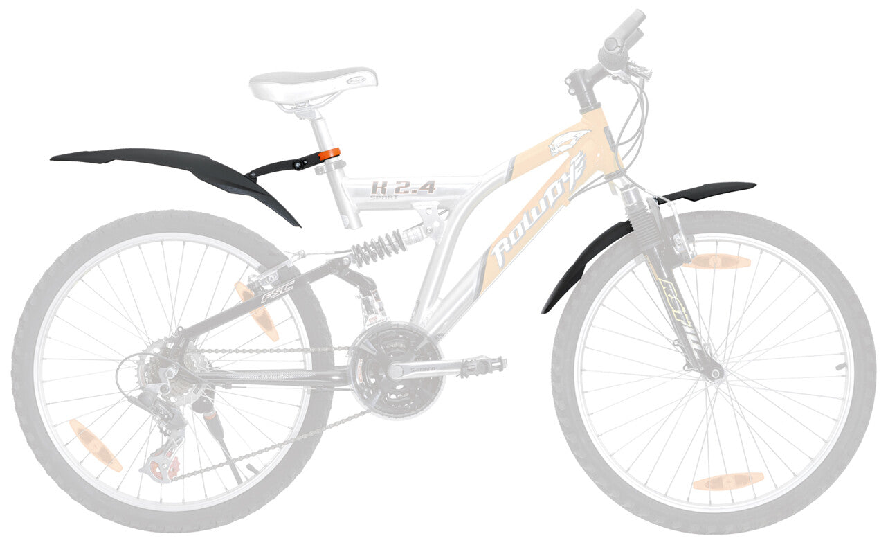 SKS Rowdy spatbordset 20"-24" kinderen zwart