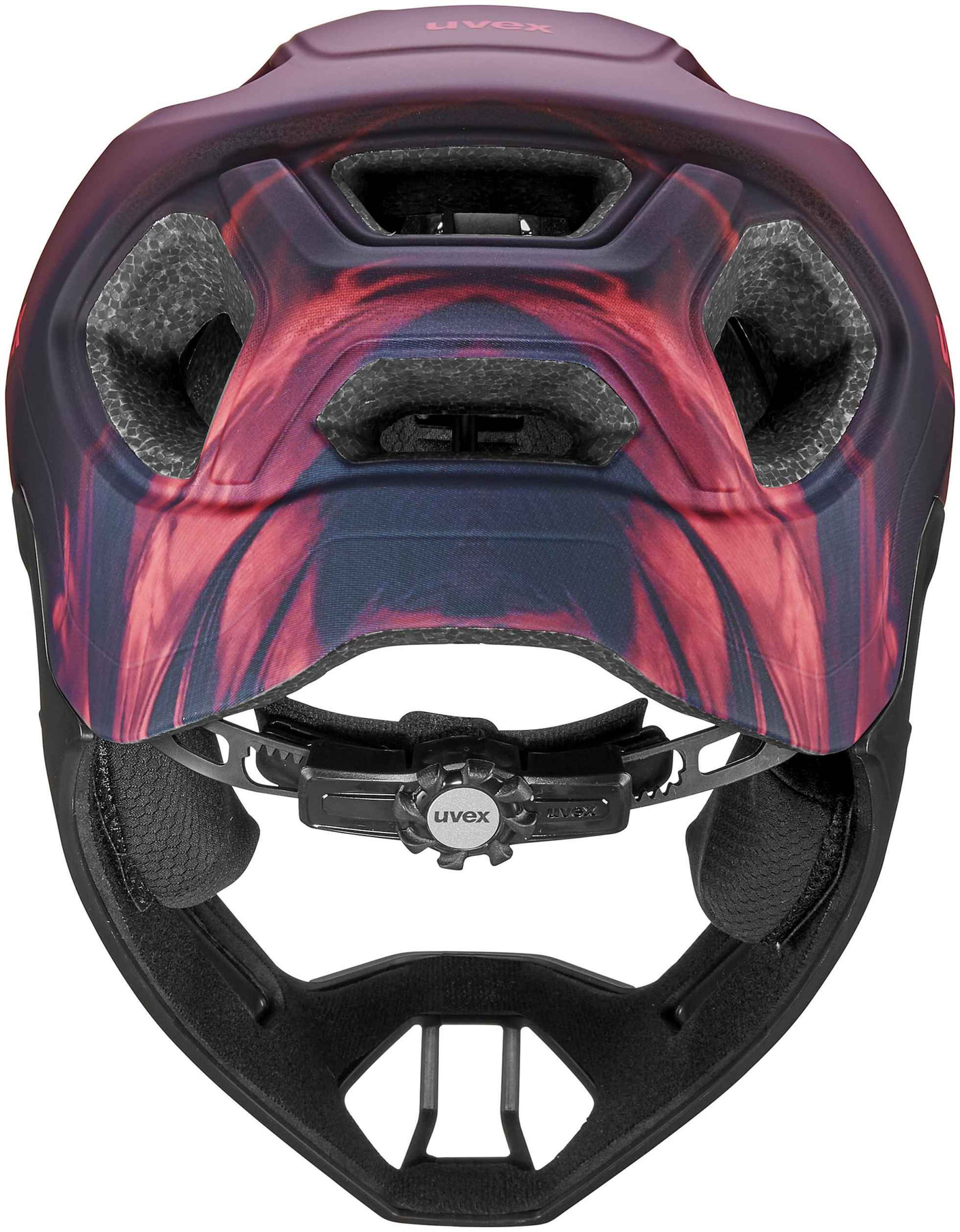 uvex React Jr. Fullface kinderhelm Cranberry mat