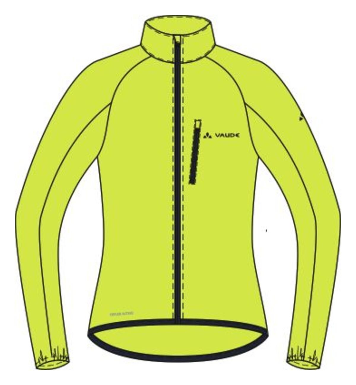 VAUDE Drop Jacket III Dames geel