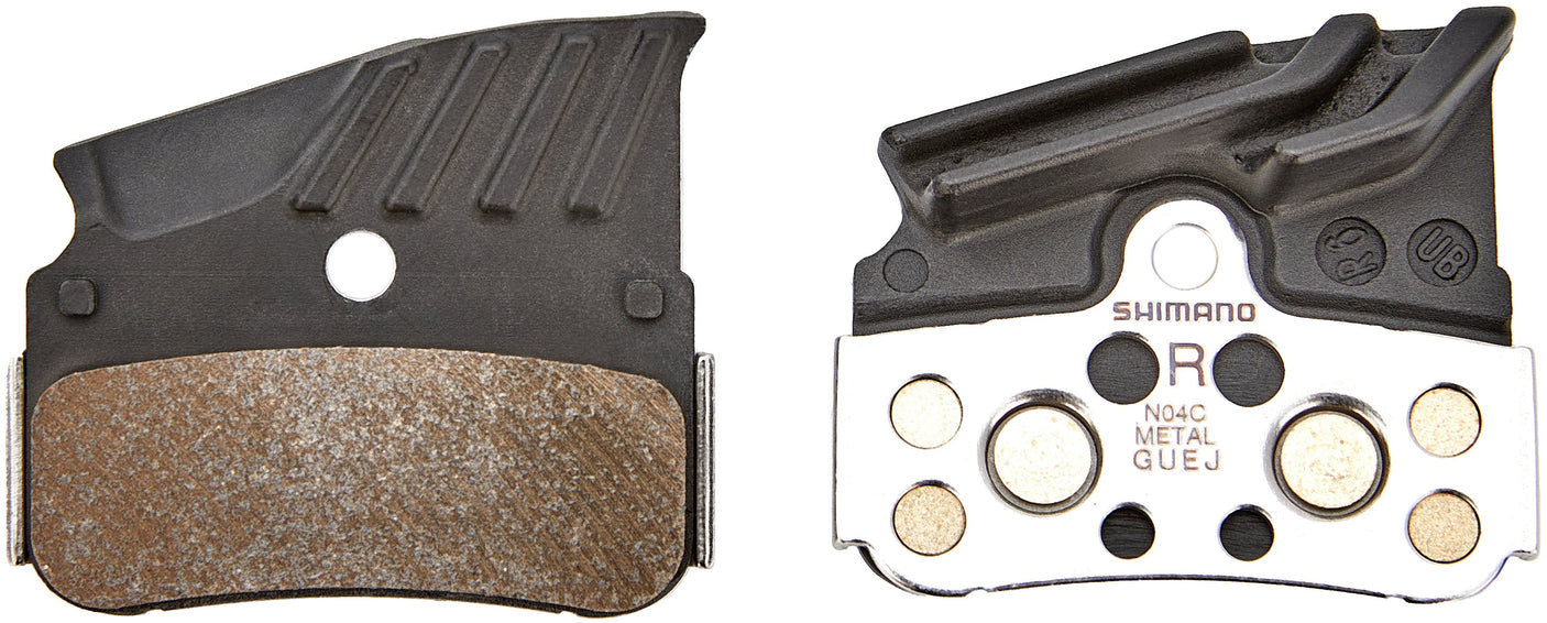 Shimano N04C Schijfremblokken Metaal met Cooling Fins voor XTR/XT/SLX