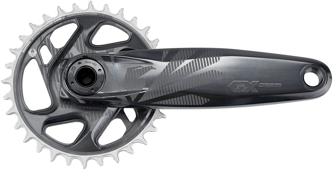 SRAM GX Eagle DUB crankstel 12-speed 32 tanden DM grijs