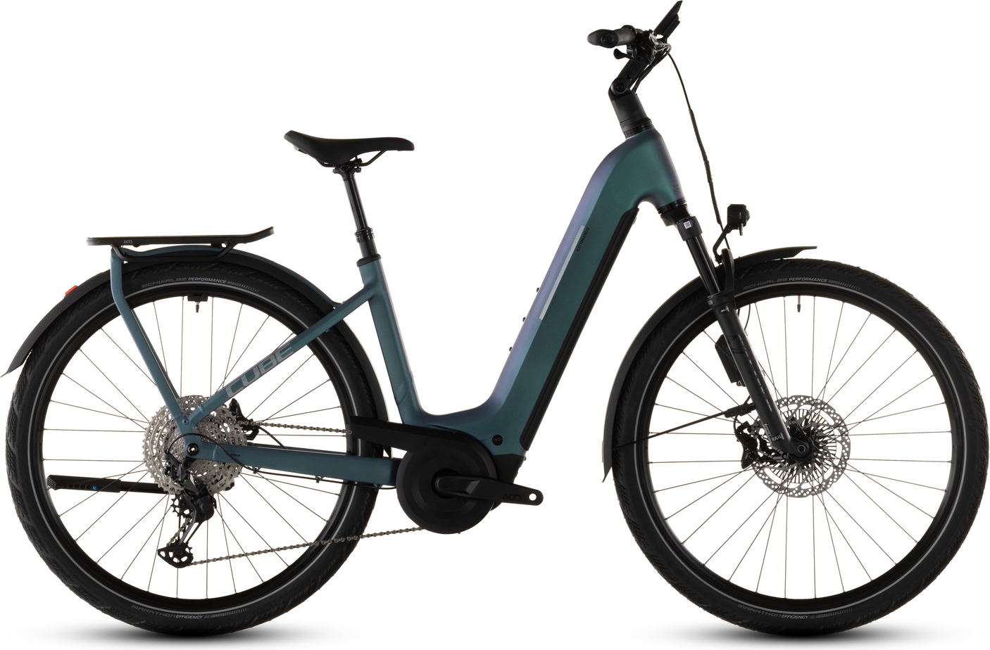 Cube Kathmandu Hybrid EXC 800 Wave smaragdgroen´n´prism