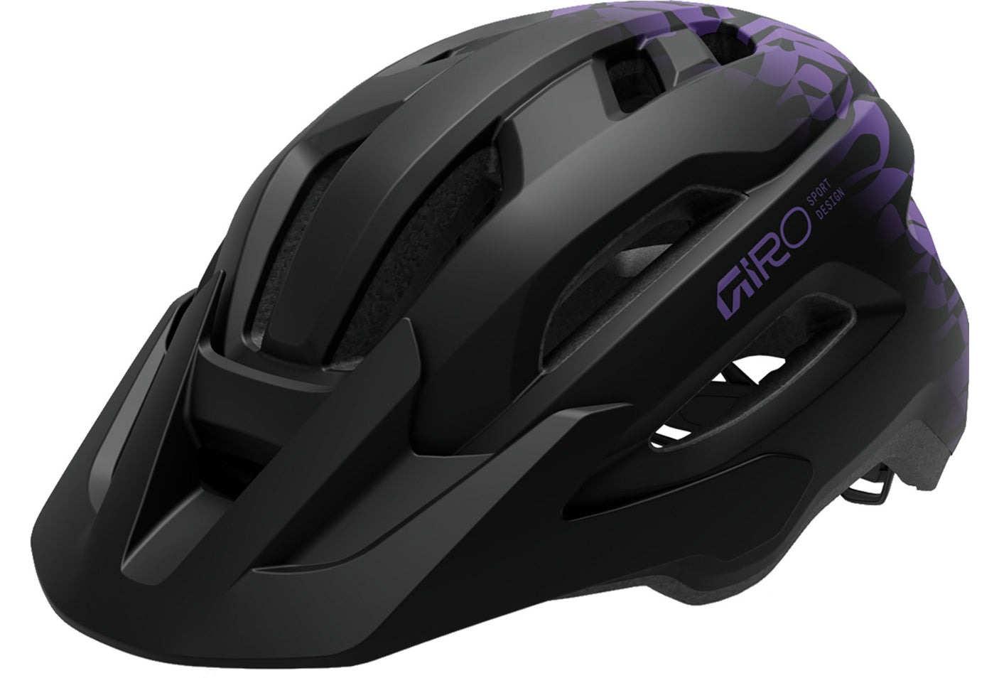Giro Fixture II mat zwart/purple rush