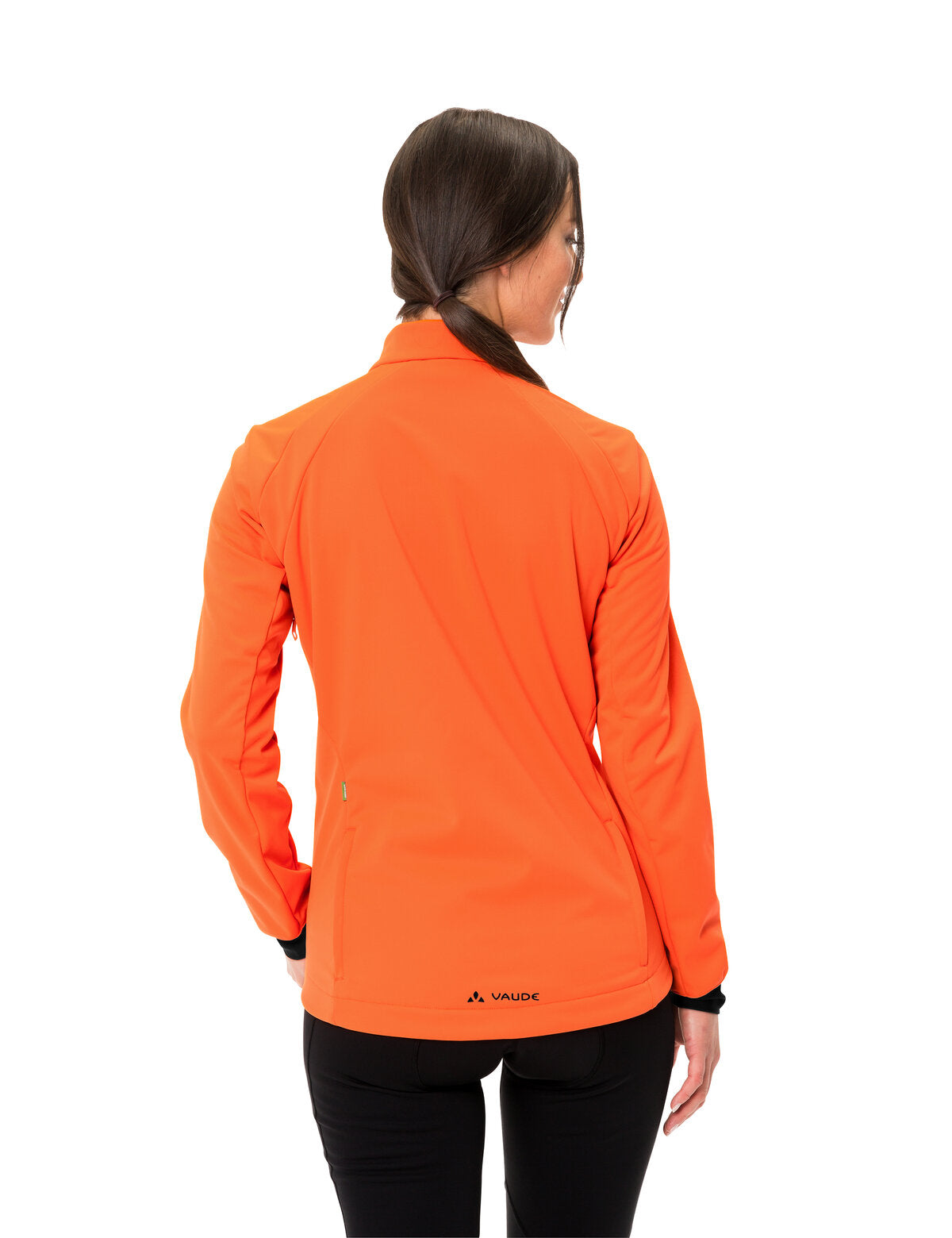 VAUDE Posta Softshell Jas Dames neon oranje
