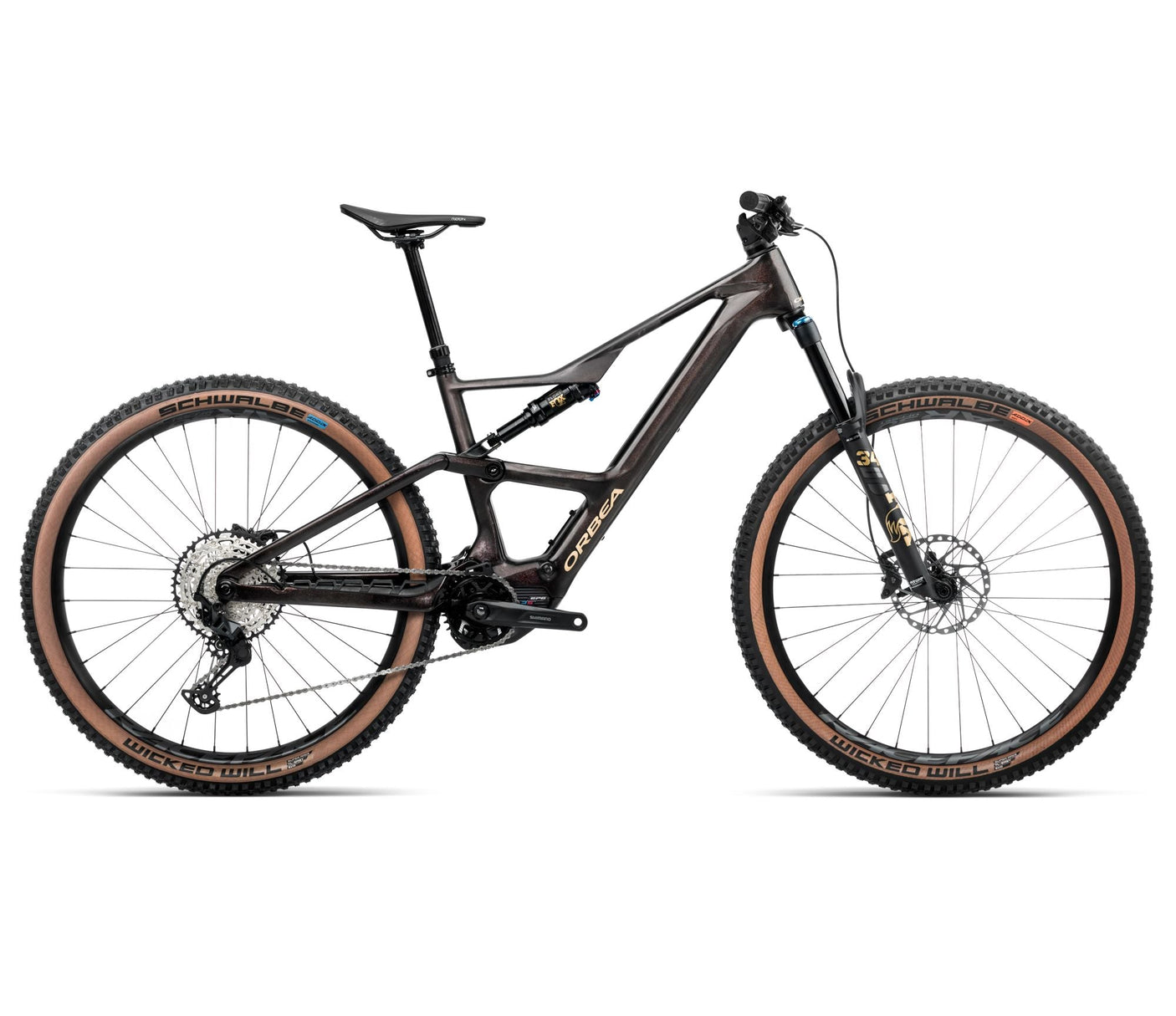Orbea RISE SL M20 630W Cosmic Carbon View - Gouden Zand (2025)