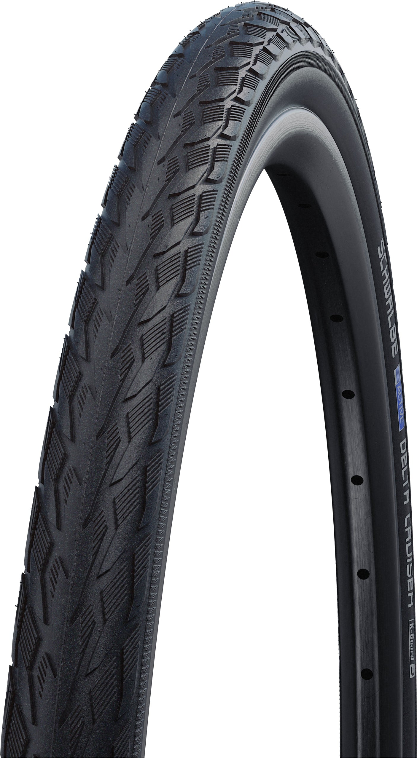 Schwalbe Delta Cruiser Active K-Guard Draadband 26x1 3/8" zwart