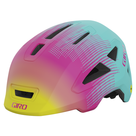 Giro Scamp II helm mat teal/roze towers