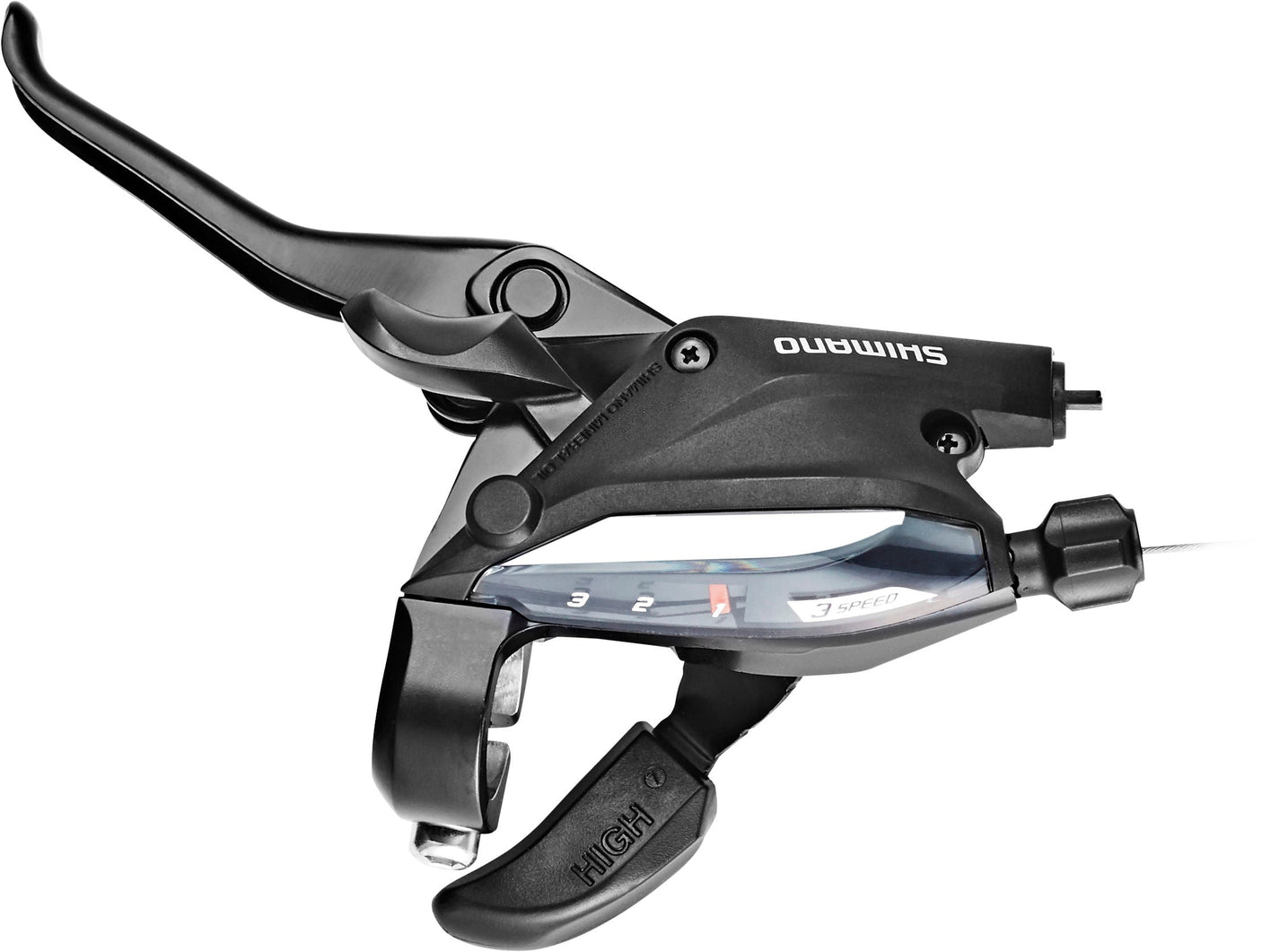 Shimano ST-EF505 schakelpook/remhendel links 3-voudig zwart
