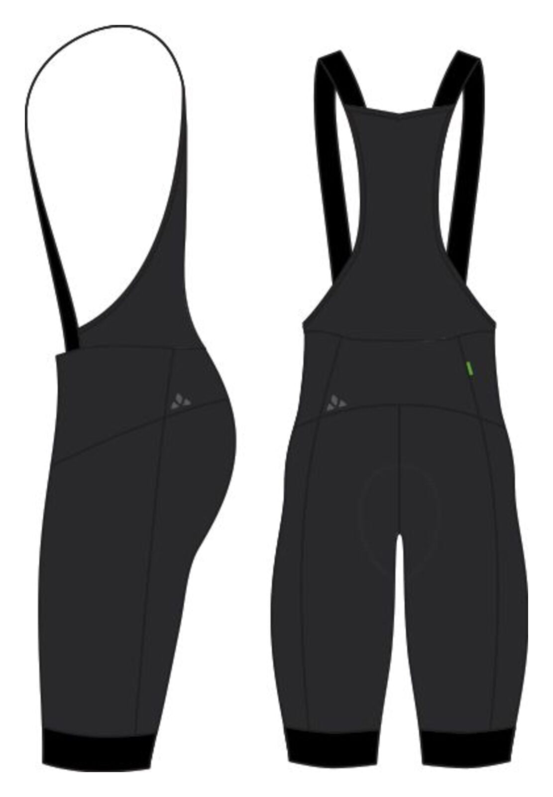 VAUDE Kuro Essential Bib Tights Heren zwart