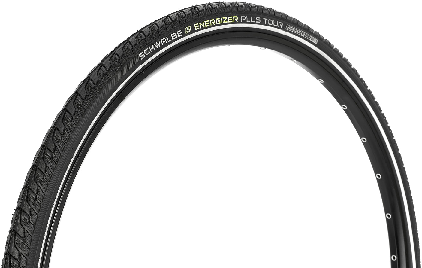 Schwalbe Energizer Plus Tour Performance Draadband 28x1.40" GreenGuard E-50 Addix E Reflex zwart