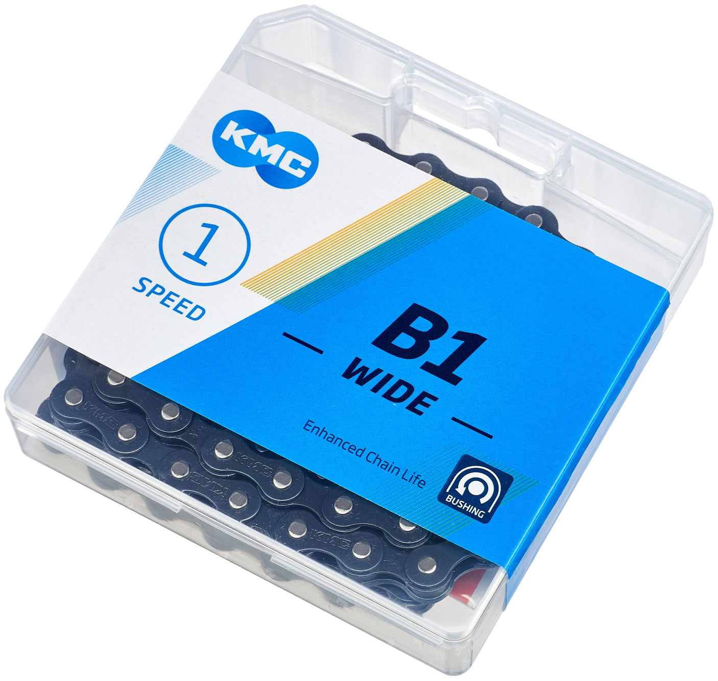 KMC B1 Wide ketting 1-speed zwart