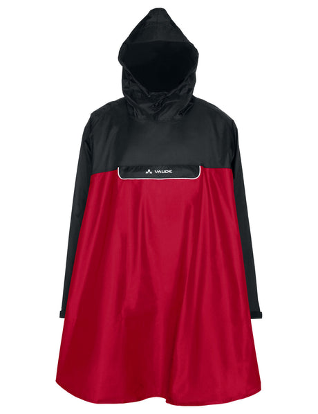 VAUDE Valero Poncho rood/zwart