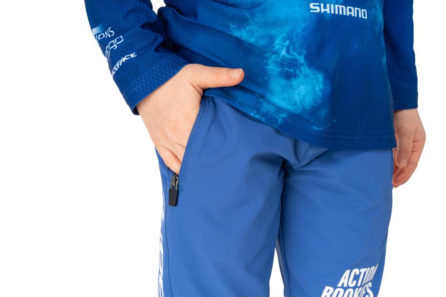 Cube MTB Baggy Short ROOKIE X Actionteam blauw