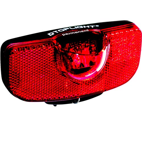 Busch + Müller 4D-Toplight batterij-achterlicht permanent zwart/rood