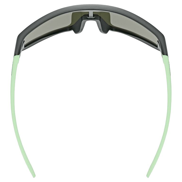 uvex Skyryse Jr. fietsbril Grijs-Groen Mat / Spiegel Blauw