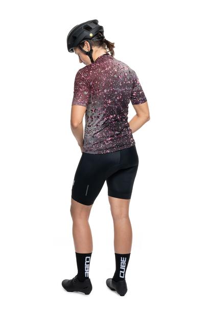 Cube WS Trikot CMPT Sprinkle korte mouw groen