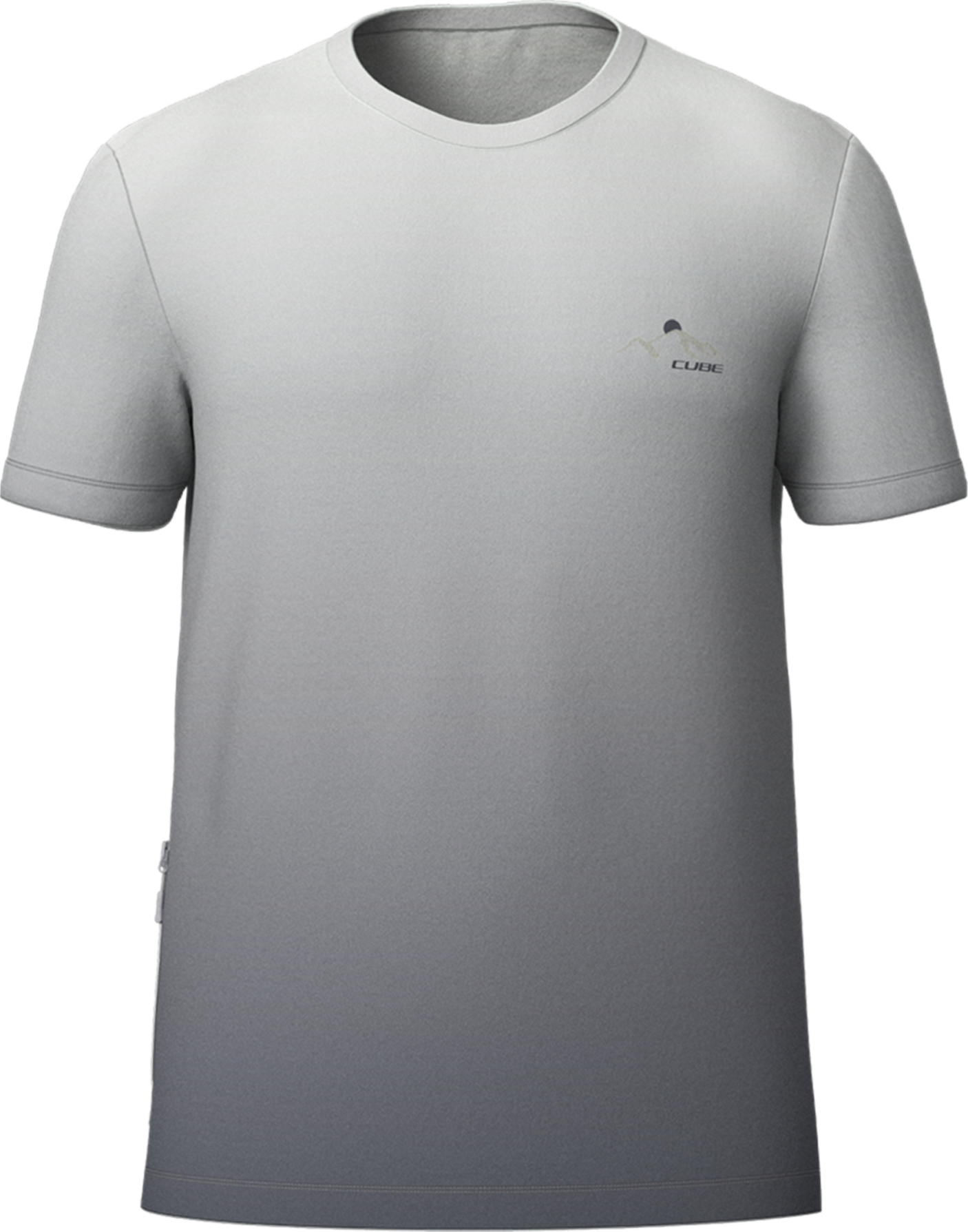 Cube MTB ronde hals jersey Soft Touch korte mouw grijs