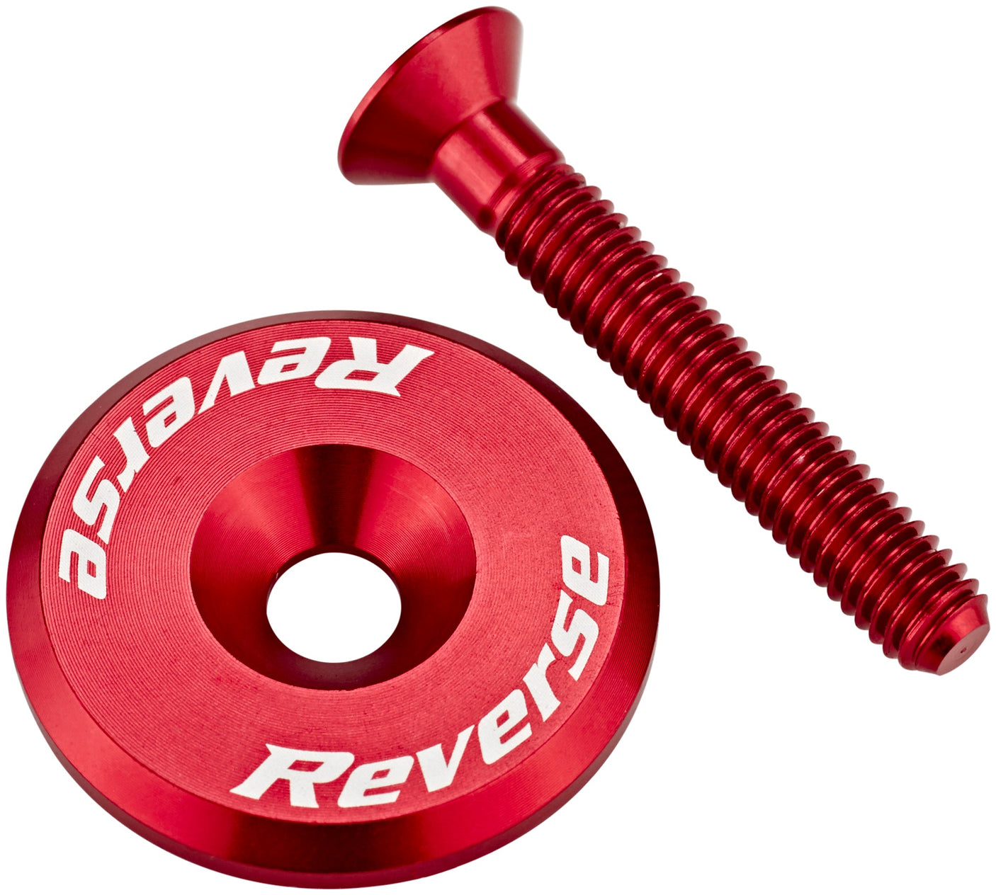 Reverse balhoofdkap rood