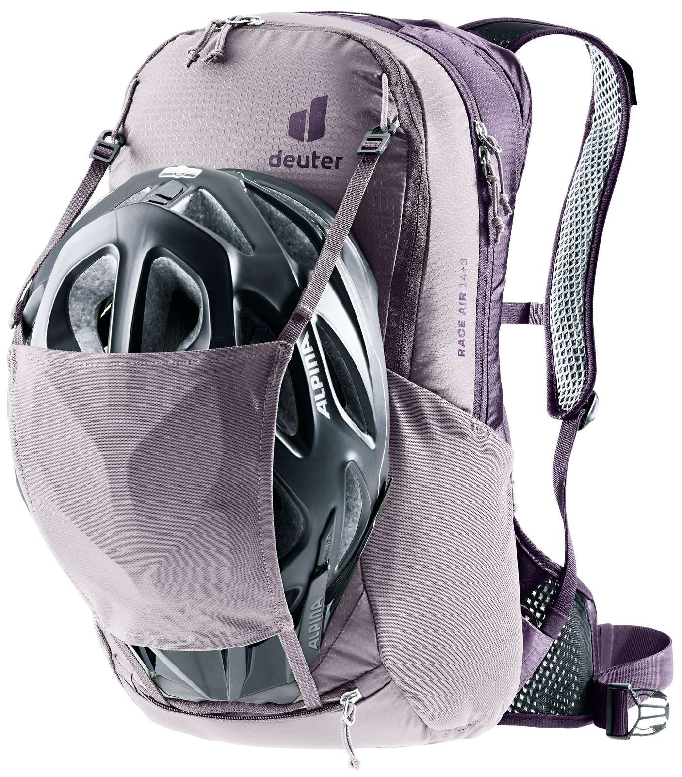 deuter Race Air 14+3 fiets rugzak lavendel-paars