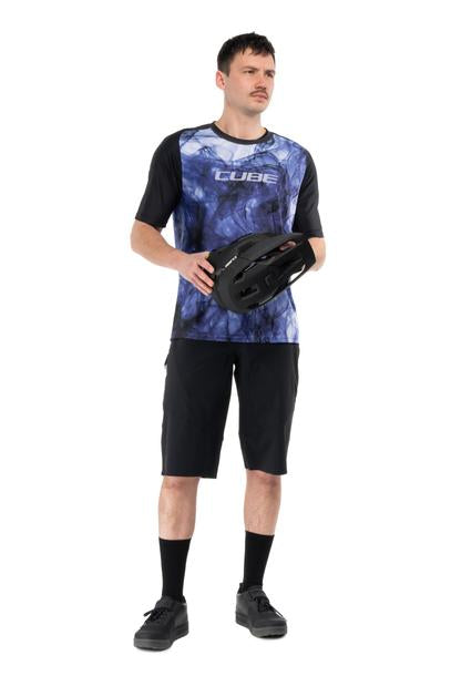 Cube MTB shirt ARTLINE korte mouw blue´n´black