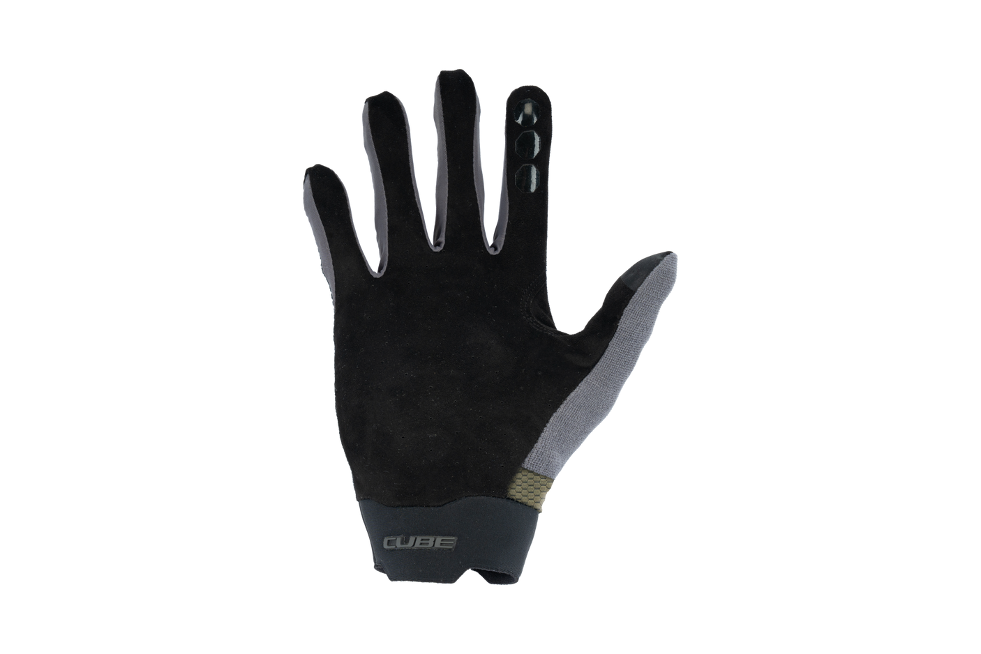 Cube handschoenen Gravity lange vinger TM olive´n´grey