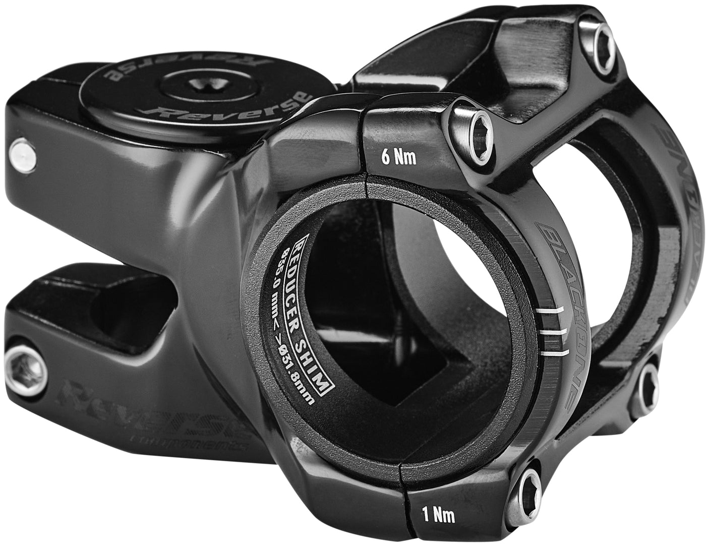 Reverse Black One Titanium stuurpen Ø31,8mm zwart