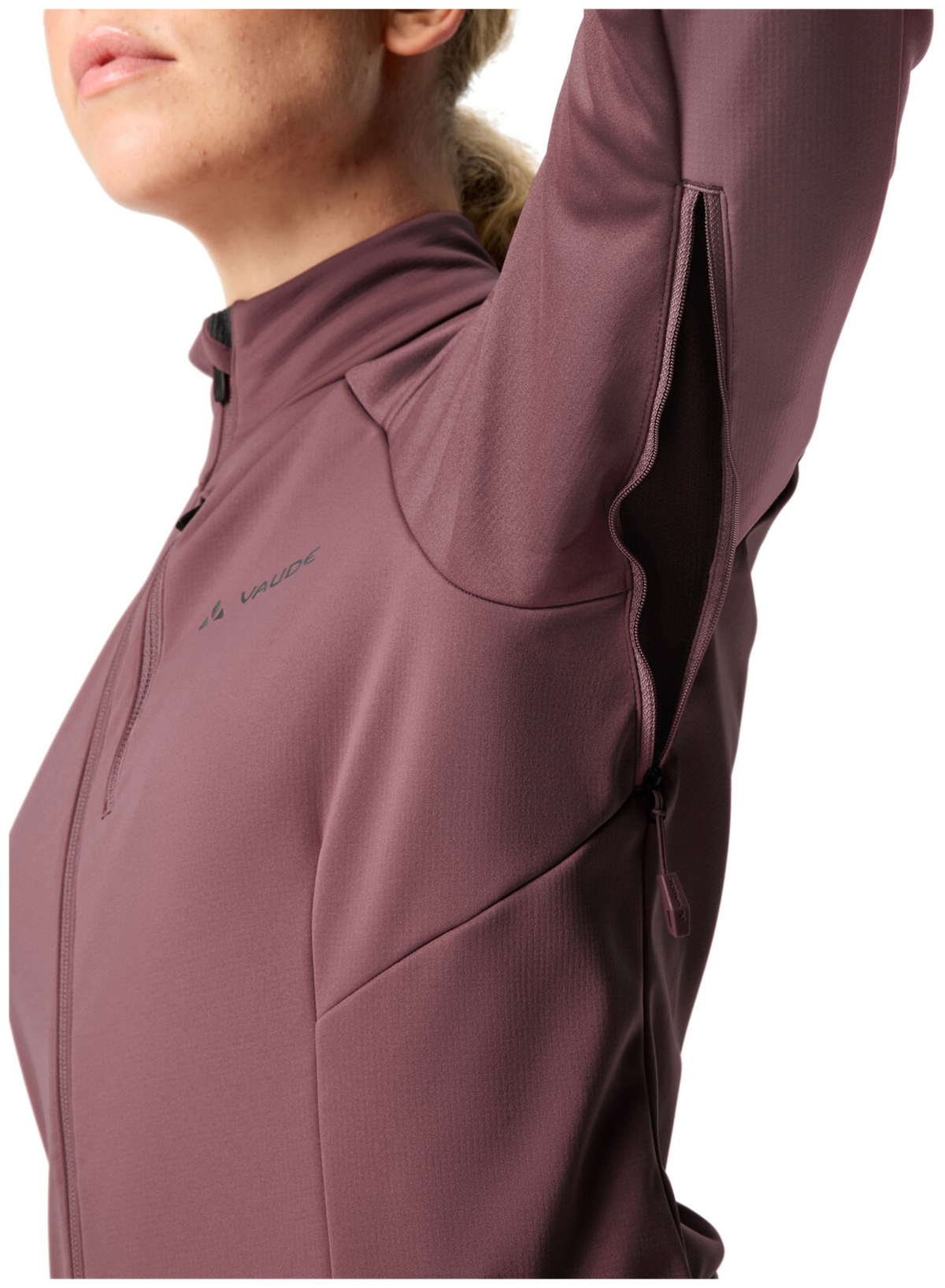 VAUDE Dames Posta Softshell Jas II ruby dusk