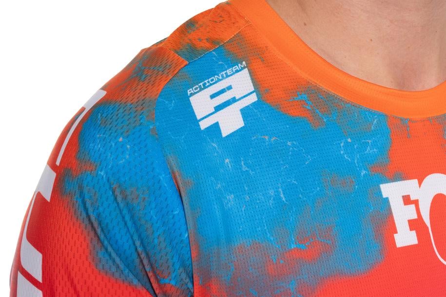 Cube MTB Shirt X Actionteam korte mouw blue´n´green