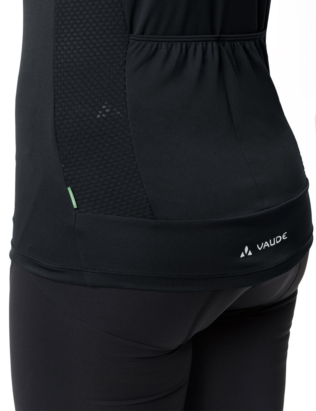 VAUDE Matera Korte mouwen Full-Zip jersey dames zwart/lila