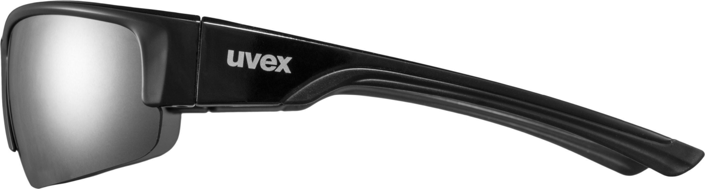 uvex Sportstyle 215 fietsbril Zwart / Lightmirror Silver