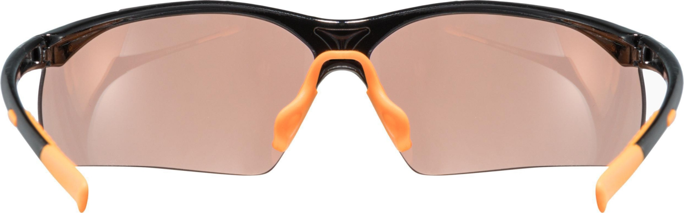uvex Sportstyle 223 fietsbril Zwart-Oranje / Lightmirror Oranje