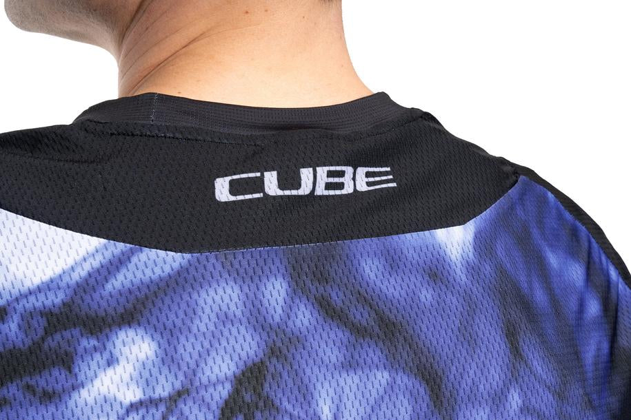 Cube MTB shirt ARTLINE korte mouw blue´n´black