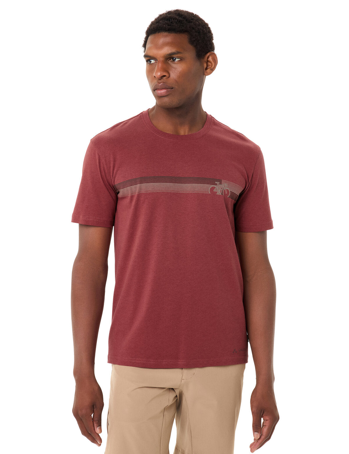 VAUDE Heren Fietsshirt V redeva/rood
