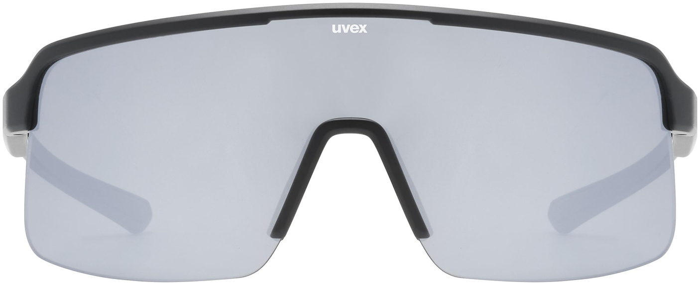 uvex Dyrt fietsbril Zwart Mat / Spiegel Zilver