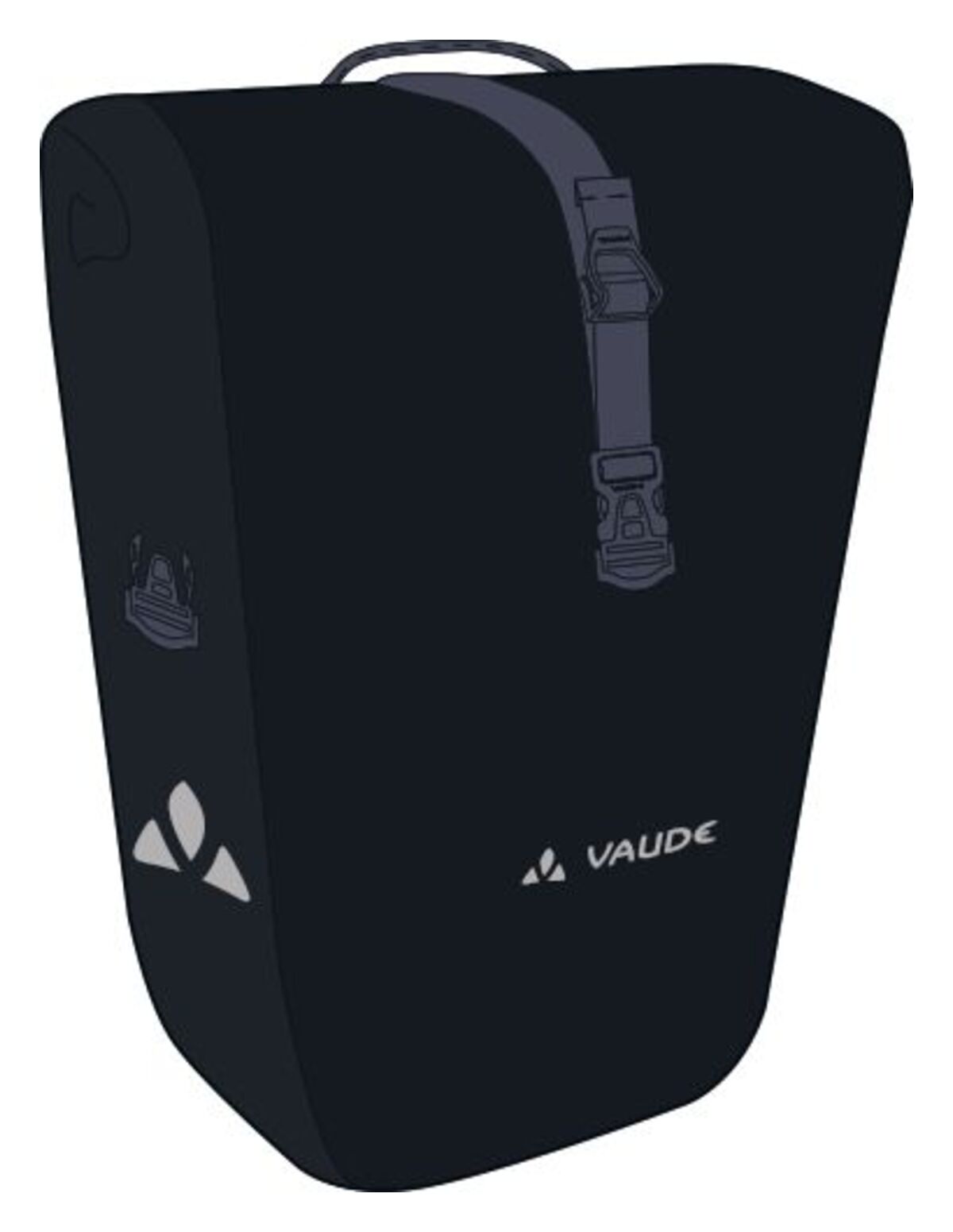 VAUDE Aqua Back Bagagedragerzak Single zwart