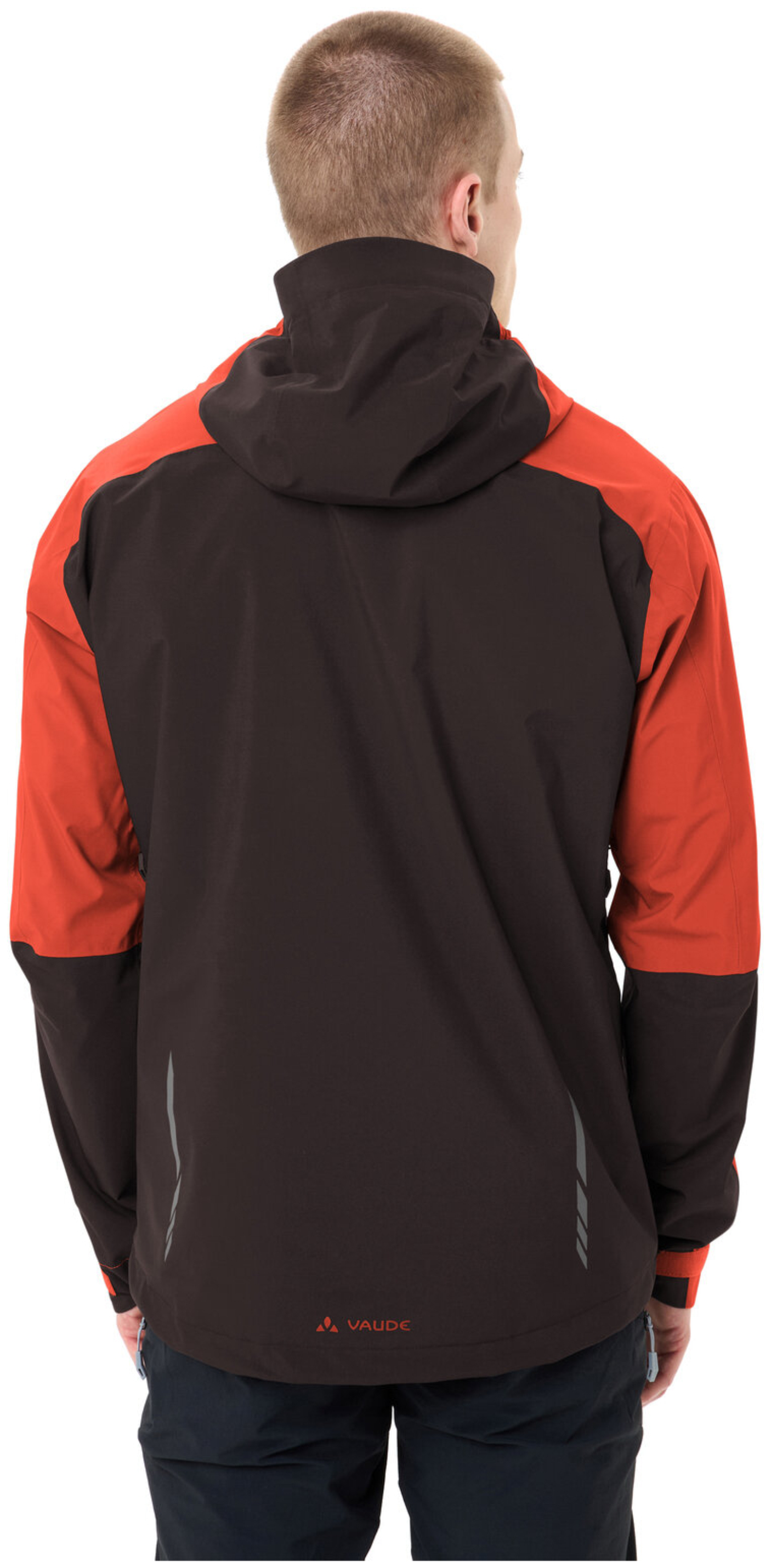 VAUDE Heren Moab Regenjas glowing red/black