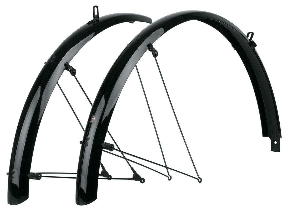 SKS Bluemels Basic spatbordset 28" 55mm zwart