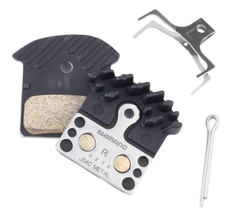 Shimano J04C Metalen schijfremblokken met vinnen voor XTR/XT/SLX/Deore/Ultegra/105