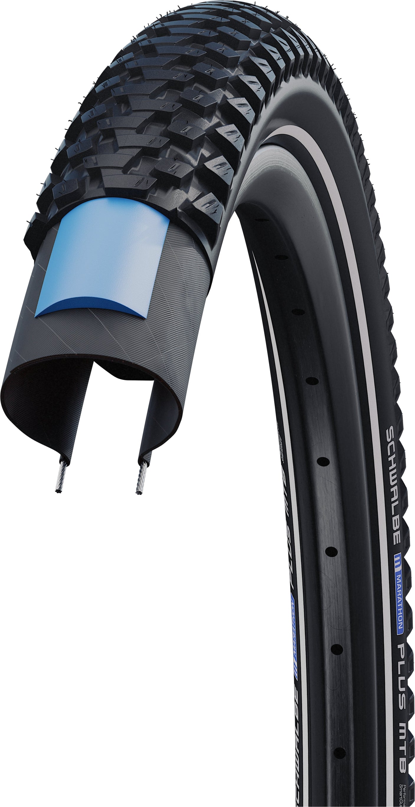 Schwalbe Marathon Plus MTB Draadband 27.5x2.25" Performance SmartGuard E-50 Reflex