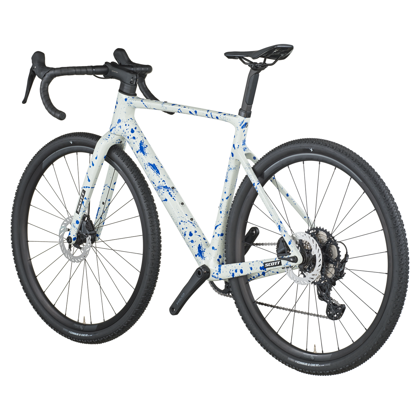 Scott Addict Gravel 30 wit/spat blauw